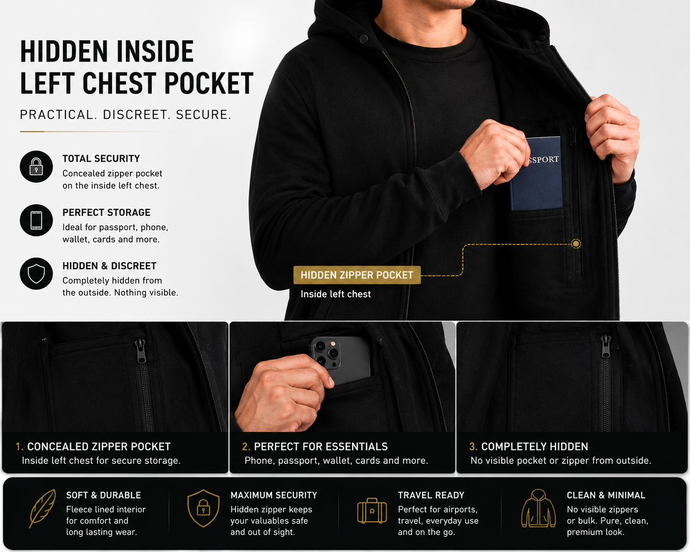 ARZ Zip-Up Hoodie