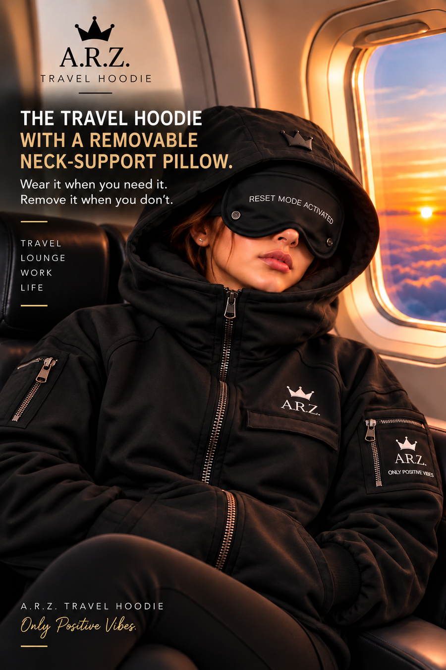 A.R.Z Travel armor hoodie zip up