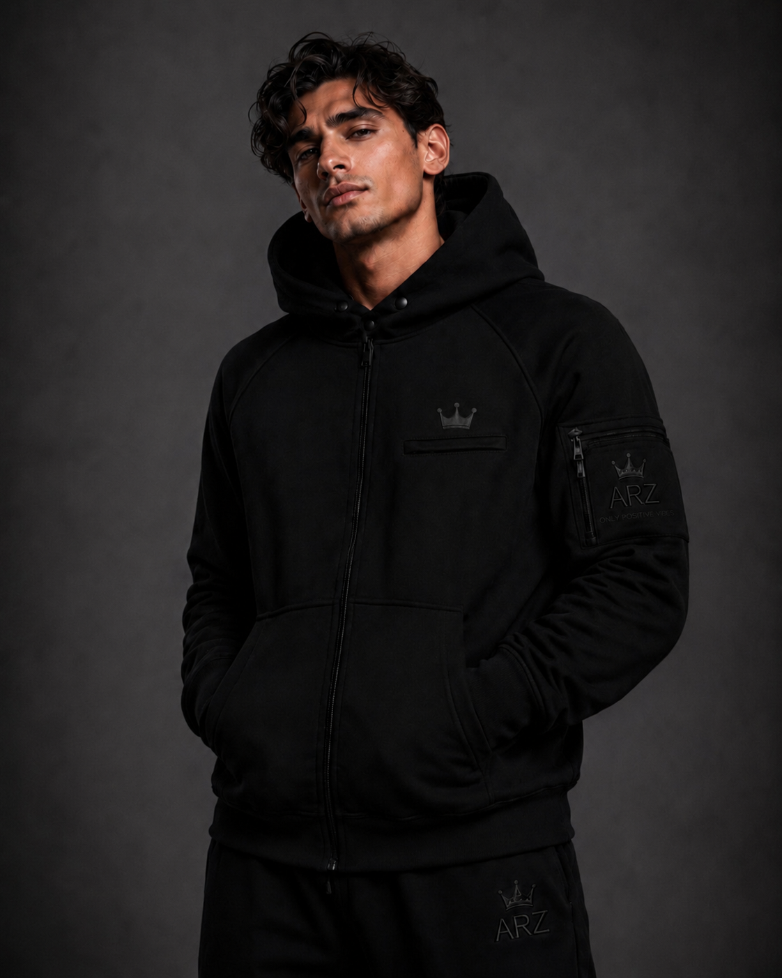 ARZ Zip-Up Hoodie