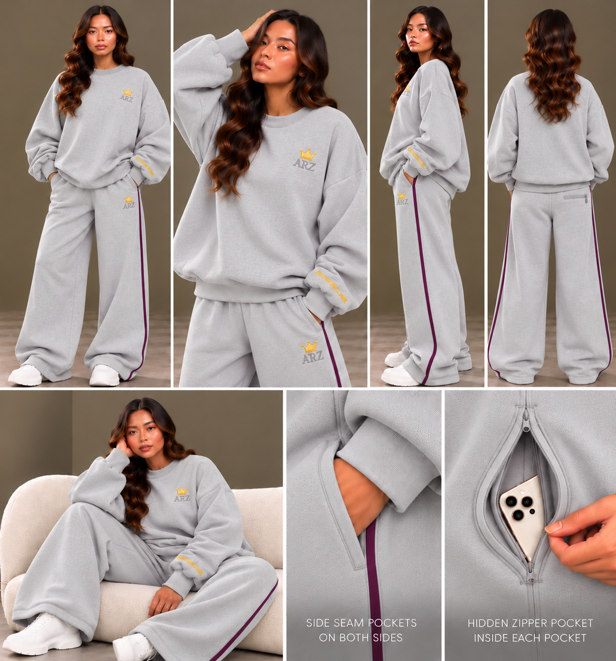 A.R.Z Oversized Crewneck Sweatshirt (Pre-order)