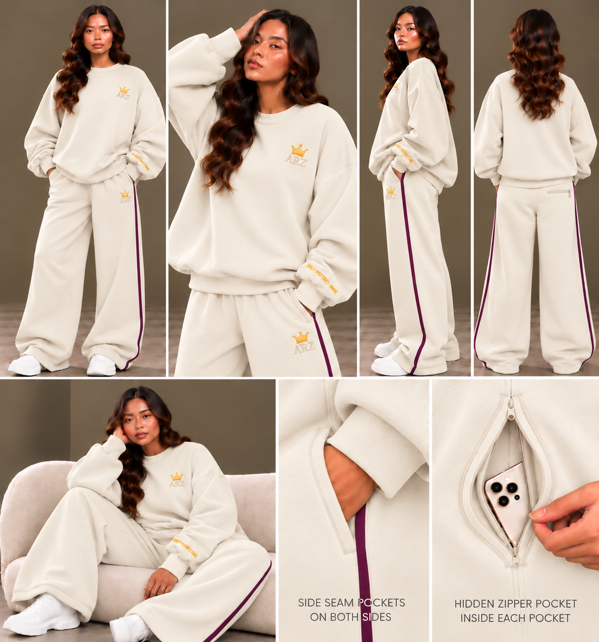 A.R.Z Oversized Crewneck Sweatshirt (Pre-order)