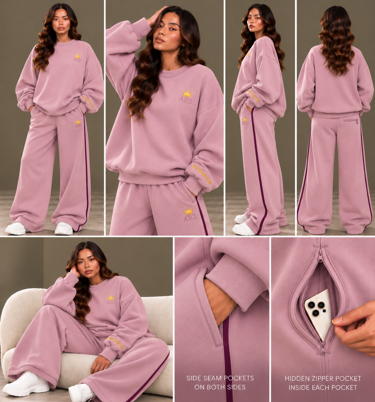 A.R.Z Oversized Crewneck Sweatshirt (Pre-order)