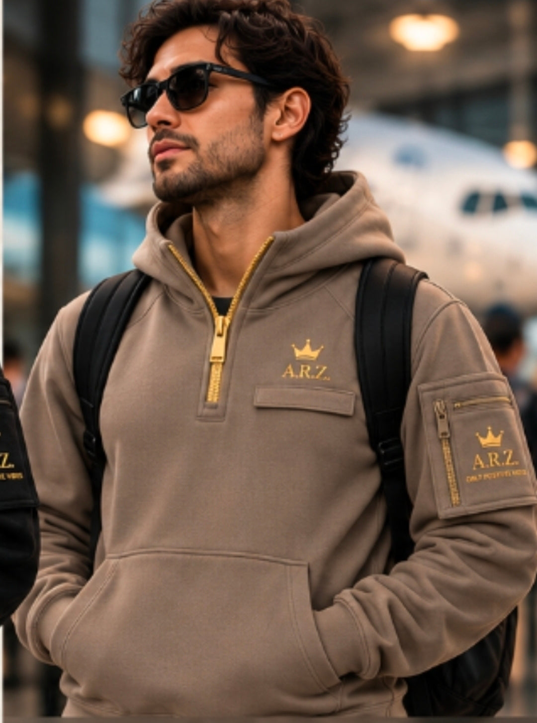 A.R.Z. Travel Armor Hoodie Half-Zip