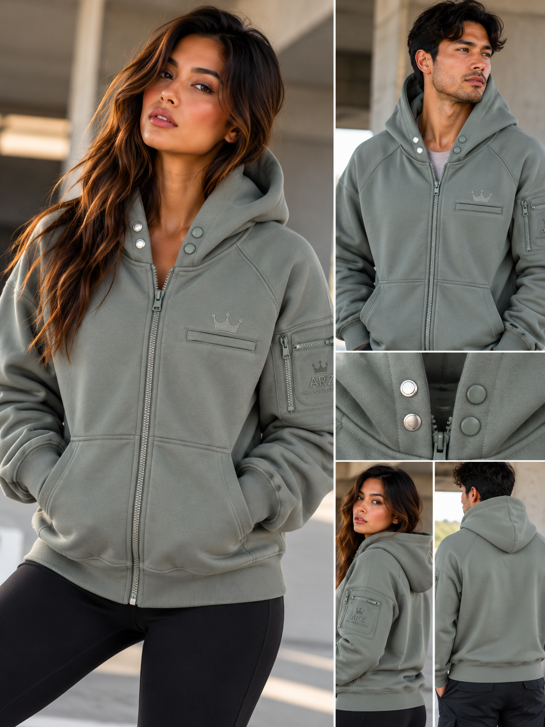 A.R.Z. Zip-Up Hoodie