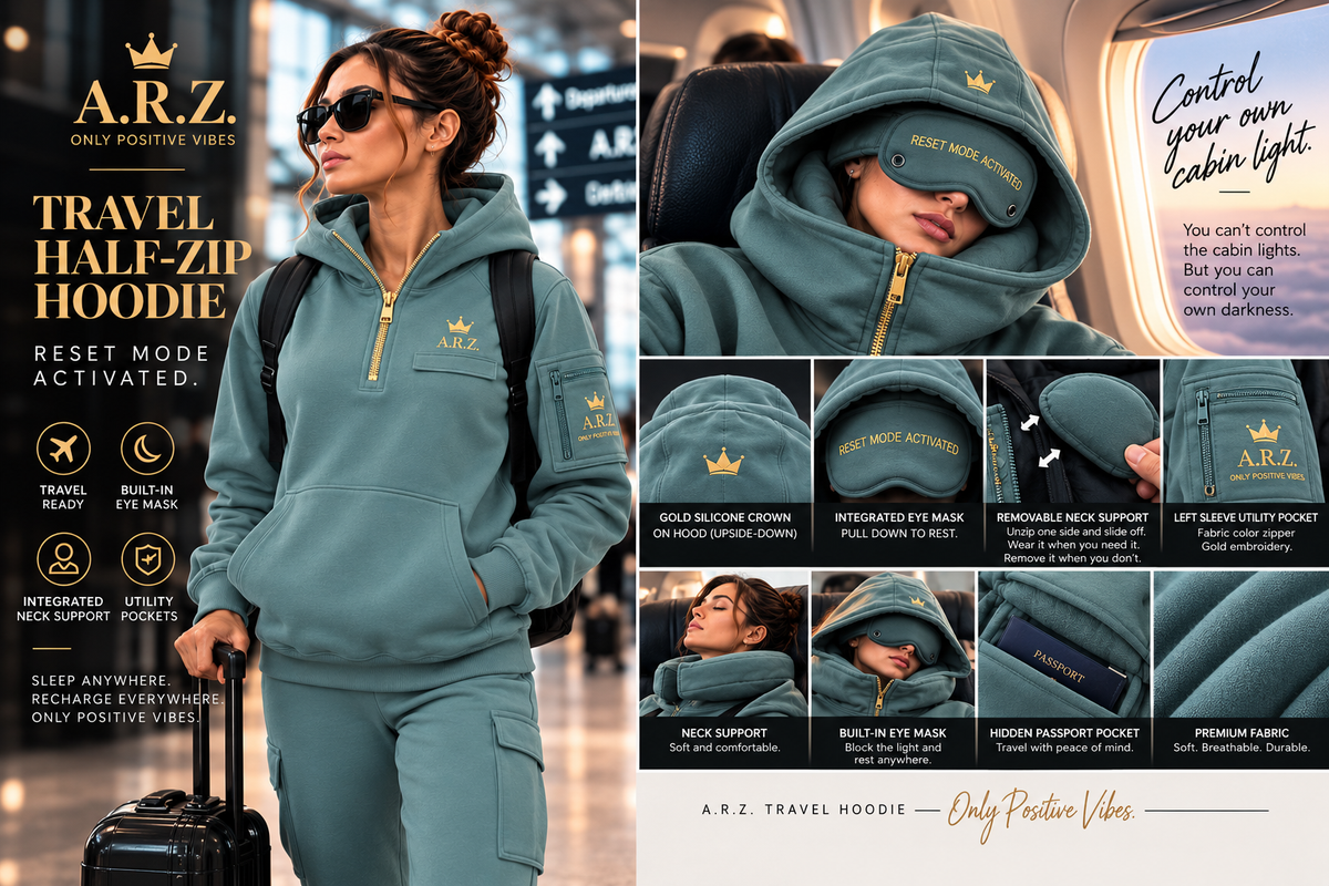 A.R.Z. Travel Armor Hoodie Half-Zip