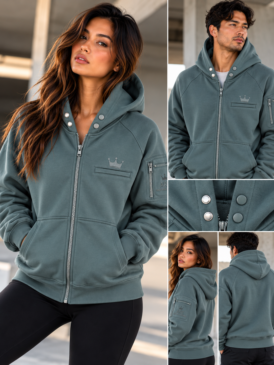 A.R.Z. Zip-Up Hoodie
